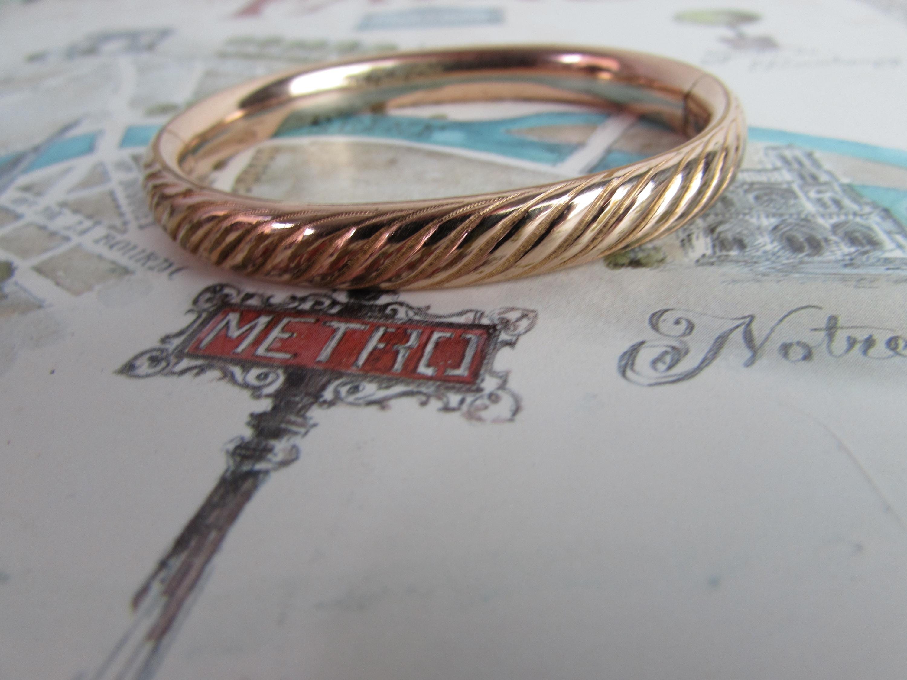 Bracelet Gold 1/20/12kt  Small Victorian rolled gold