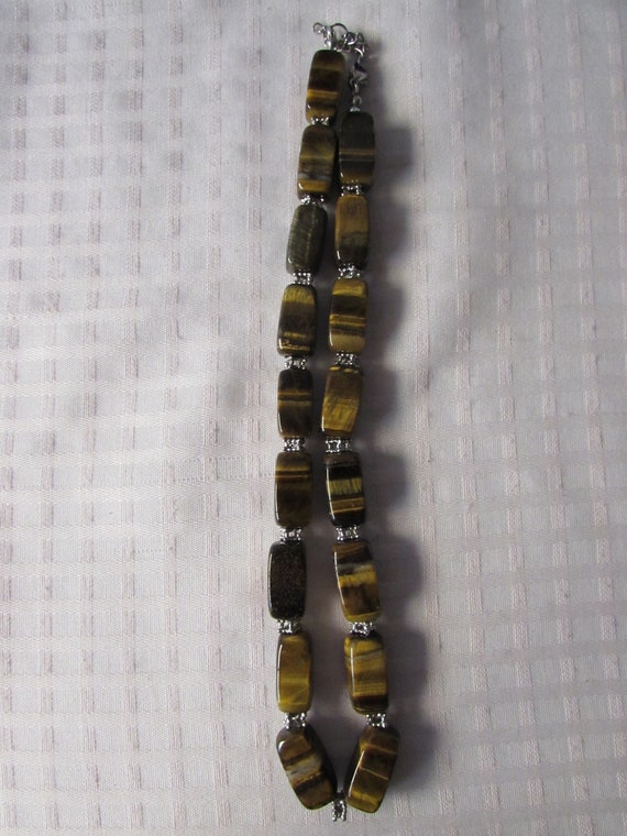 Necklace TIGERS EYE COLLAR Necklace - image 2