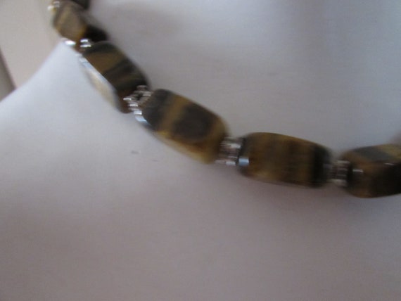 Necklace TIGERS EYE COLLAR Necklace - image 6