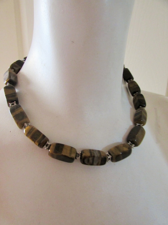 Necklace TIGERS EYE COLLAR Necklace - image 1