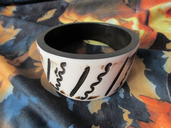 BANGLE BRACELET 1980s Unique - image 1