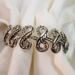 Bangle Bracelet  1980s vintage silver modernist design