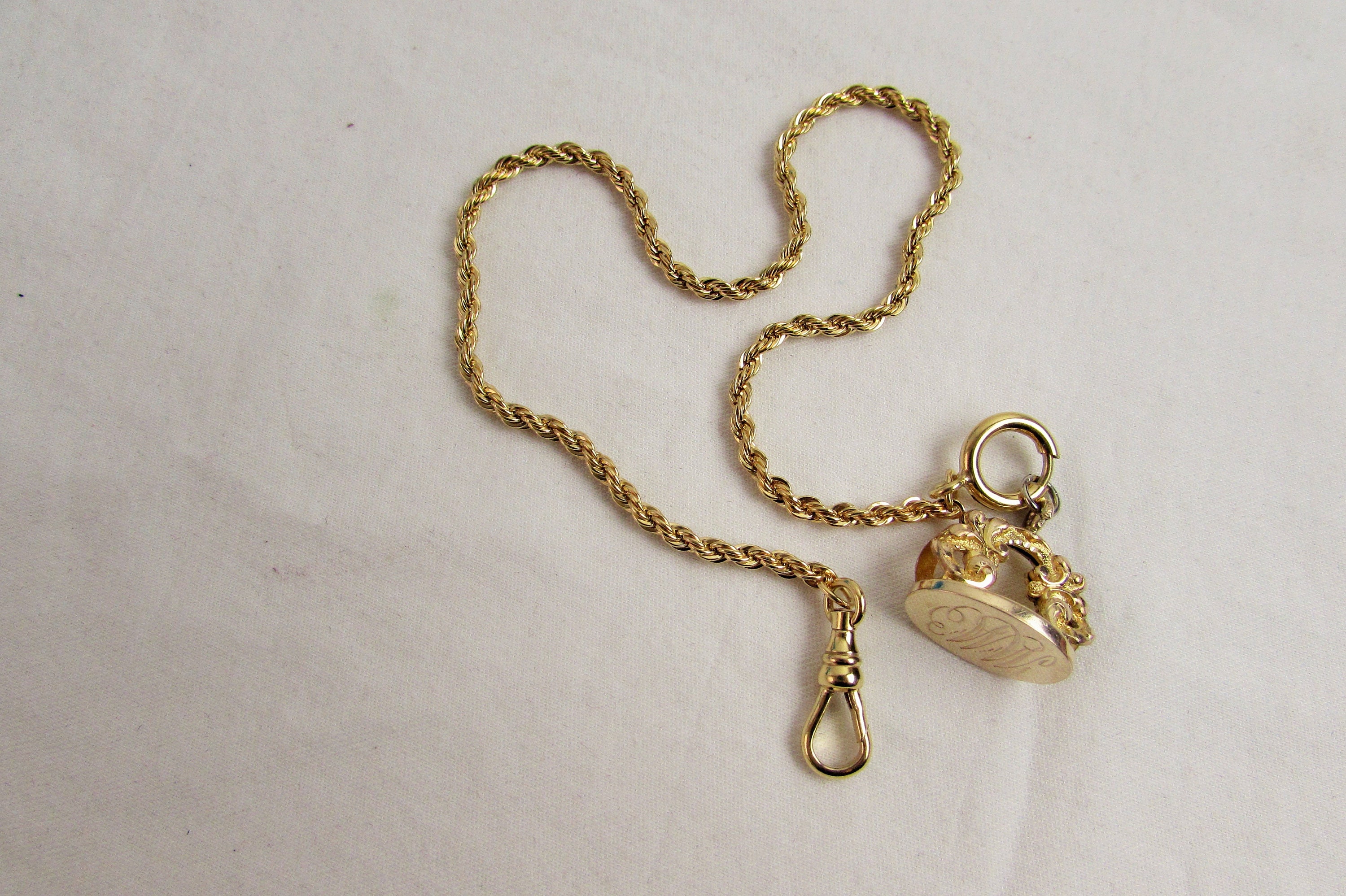 Gold fobs for chains deals