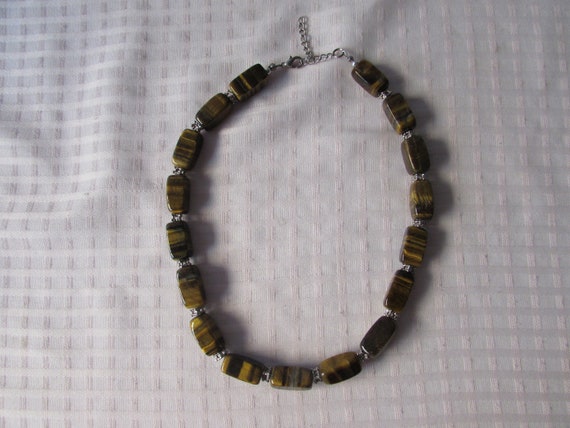 Necklace TIGERS EYE COLLAR Necklace - image 5