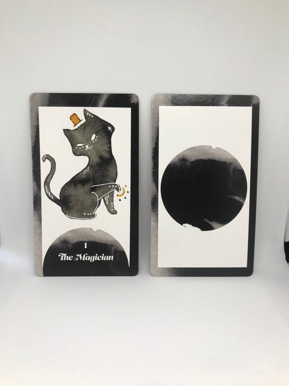 Black Cat Tarot Cards Etsy