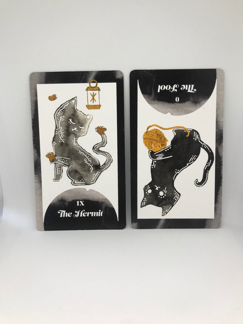 Black Cat Tarot Cards Etsy