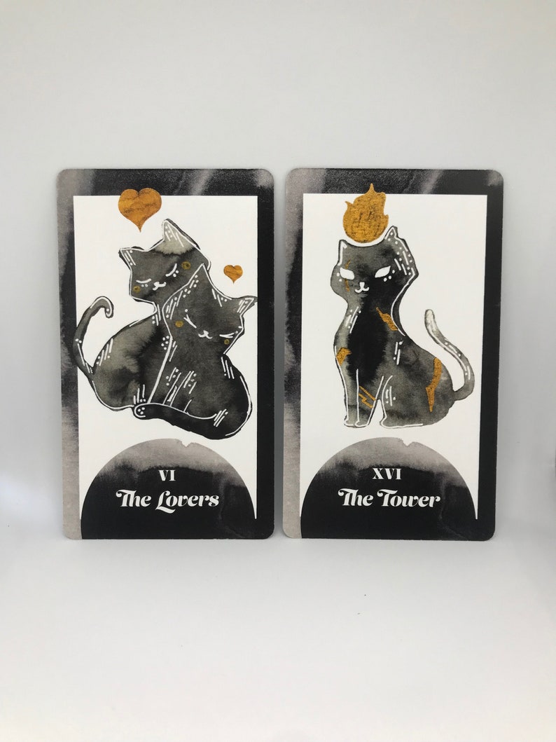 Black Cat Tarot Cards Etsy