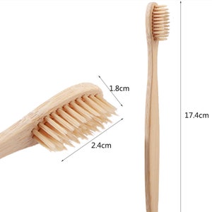 Bamboo Toothbrush Plant-based Bristles Biodegradable & Eco-friendly Plastic Free Zero Waste image 5