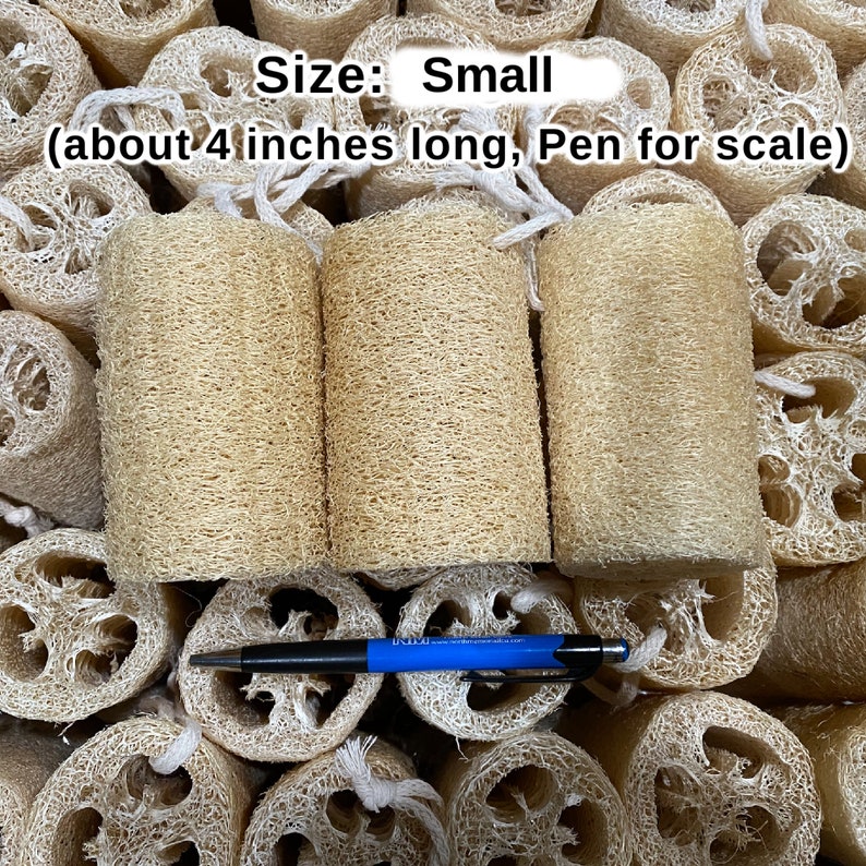Organic Loofah Sponge 100% Biodegradable for Bath Or Kitchen Use Free gift image 4