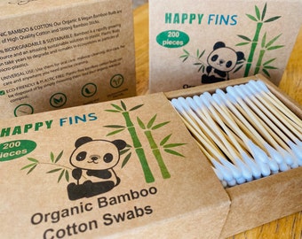 Organic Bamboo Cotton Swabs: Eco-Friendly, Plastic-Free