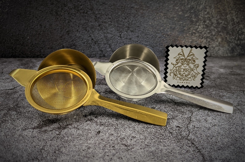 Stainless Steel Tea Strainer gold or Silver Etsy