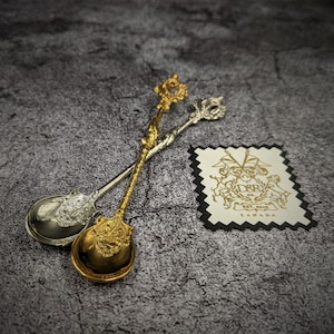 Luxury Vintage Teaspoon (Gold or Silver)