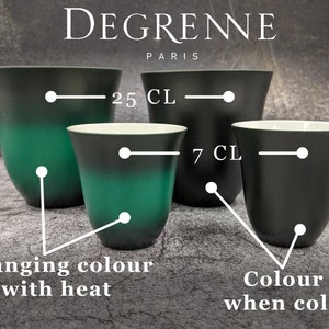 Guy Degrenne Illusions Porcelain Cups - Anthracite
