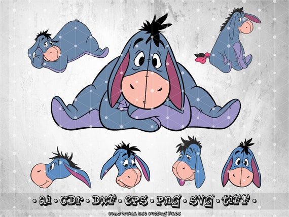 Eeyore Donkey Svg Winnie The Pooh Svg Pooh Cut File Disney Etsy