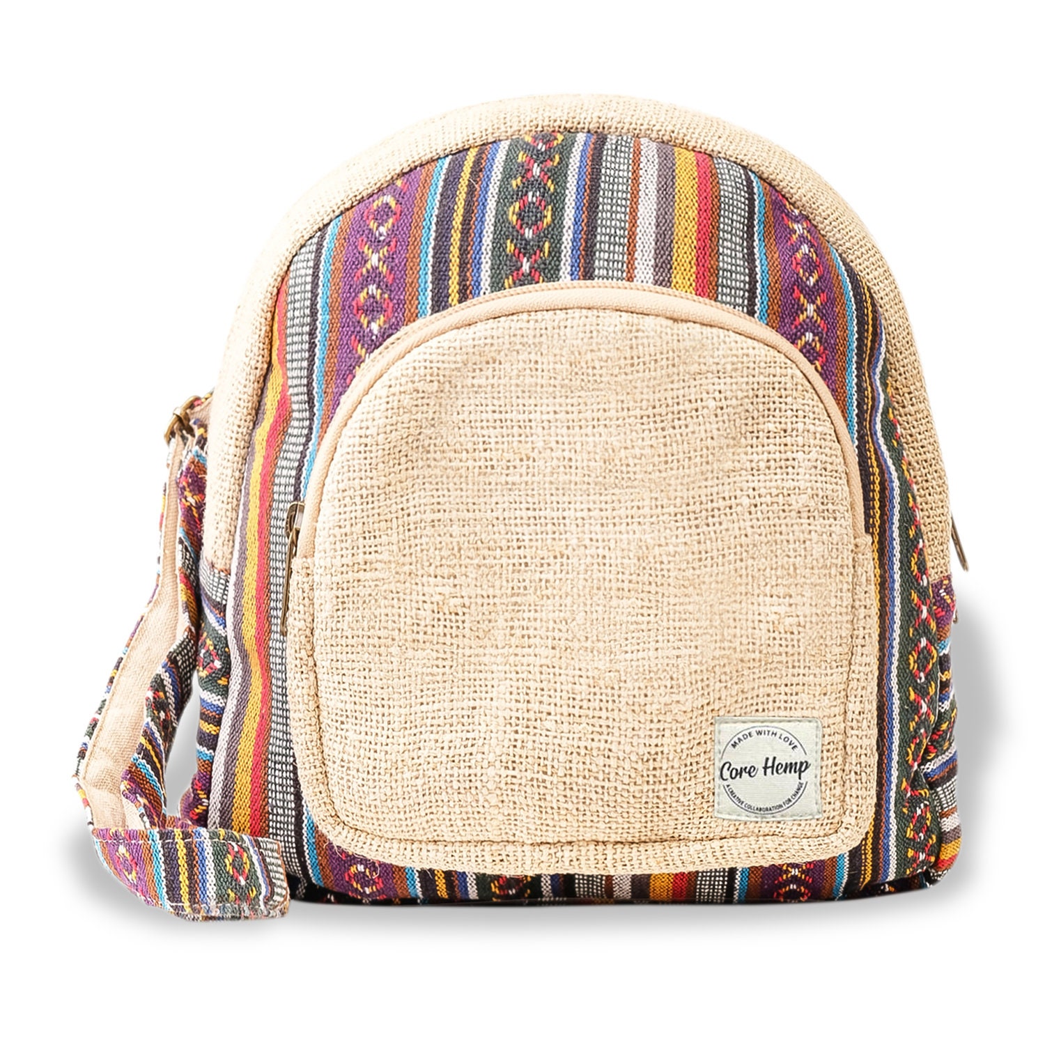 hemp backpack purse