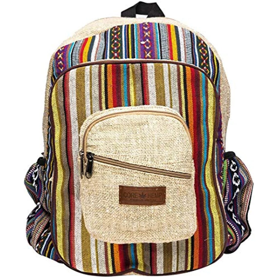 Core Hemp Boho Backpack Handmade School Bag Made From 100 Etsy