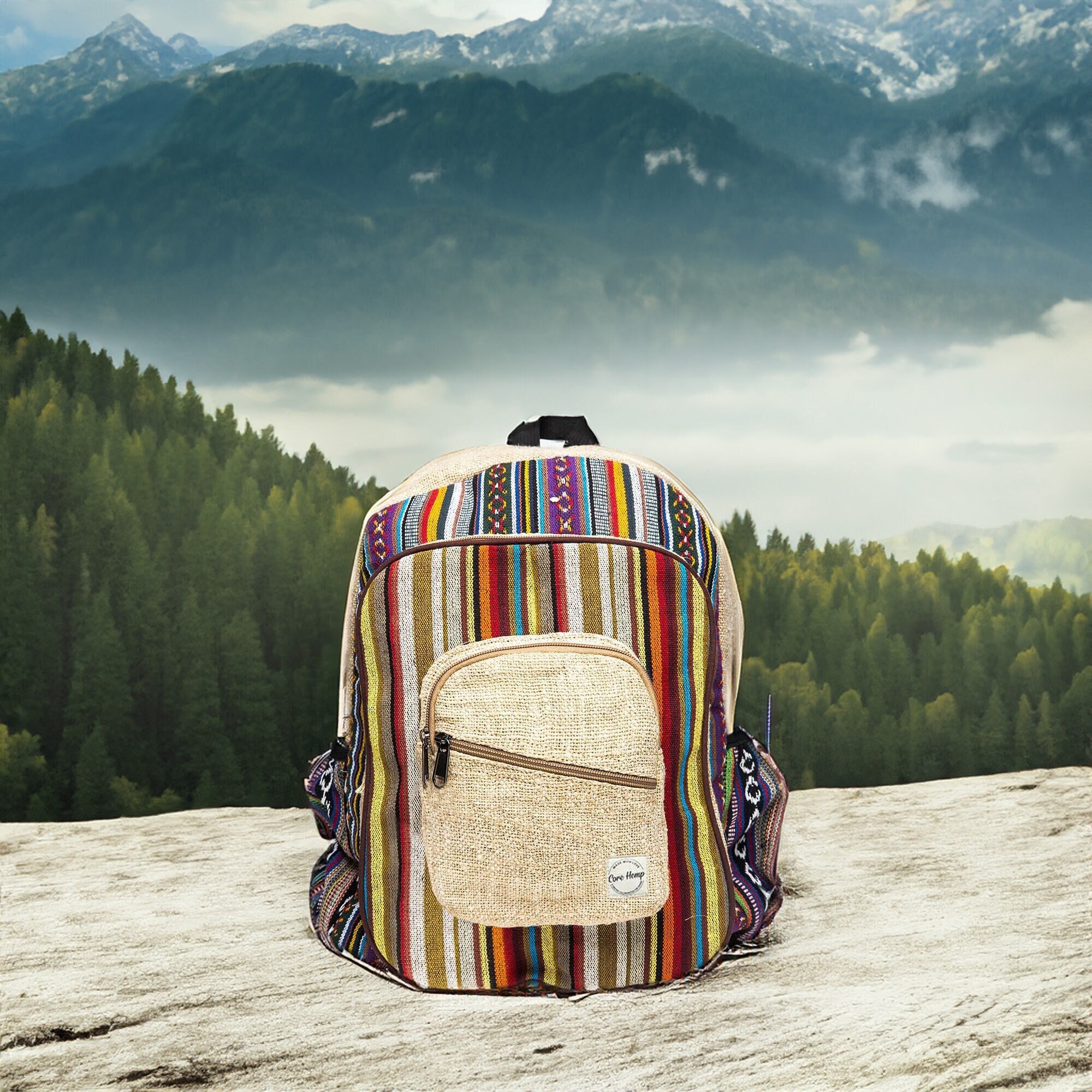 Hemp Backpack Large Colorful School Backpack Vegan Made From Eco Friendly Hemp for Women Men and Kids Etsy