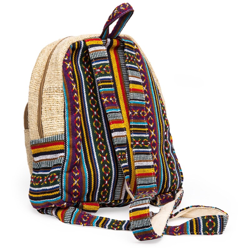 Mini Boho Hemp Backpack Mini Backpack Purse for Women Gift Etsy