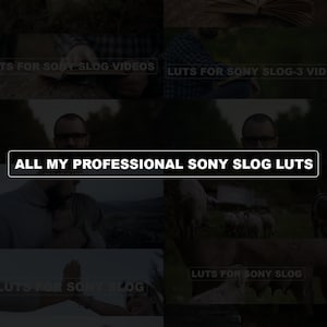 Premium Sony S-Log LUTs Collection - Cinematic Color Grading for Filmmakers - Compatible with Sony Cameras- Professional Video Presets