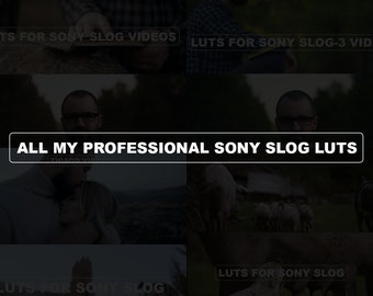 Premium Sony S-Log LUTs-collectie - filmische kleurgrading voor filmmakers - compatibel met Sony-camera&#39;s - professionele videopresets