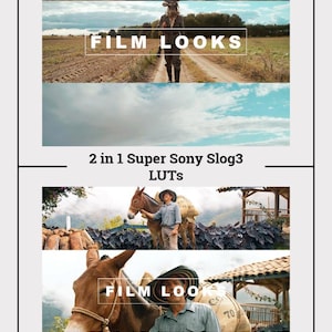 Sony S-Log3 LUTs 2-in-1 Super Pack | 8 Cinematic LUTs for Color Grading | Instant Download | Sony Slog3 Video LUT Bundle for Filmmakers