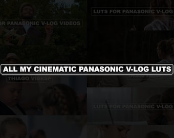 Toutes mes LUT pour vidéos V-log Panasonic - LUT cinématographiques pour V-Log Panasonic Gh5, Gh5s, Gh6, S1