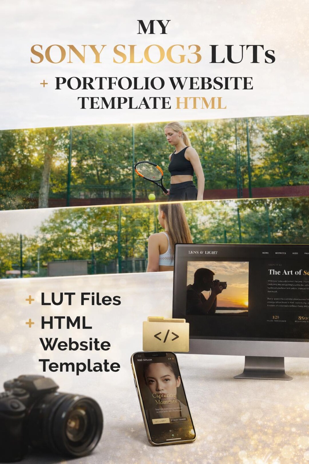 Sony Slog 3 Example Sony SLOG3 Luts Pack + HTML Portfolio Website Template HTML - Etsy