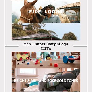 Sony S-Log3 LUTs 2-in-1 Super Pack | Cinematic Color Grading for Video | Instant Download | Compatible with Sony Cameras