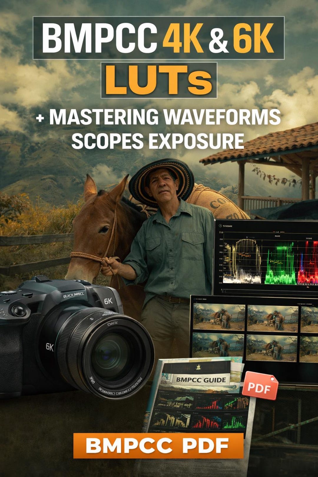 BMPCC 4K and 6K Luts + Exposure Guide PDF | Master Waveforms & Scopes ...