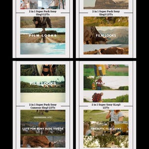 10 in 1 Sony S-Log3 LUTs Pack – 38 Professional Color Grading LUTs for Sony Alpha & Cinema Line Cameras – SLog3 to Rec709 Conversion