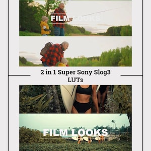 2 in 1 Sony S-Log3 Super LUTs Pack – 10 Cinematic Color Grading Presets for Sony Cameras– SLog3 to Rec.709 Conversion