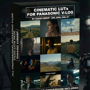 All my Cinematic LUTs for Panasonic V-Log: GH5, GH5s, GH6, S1