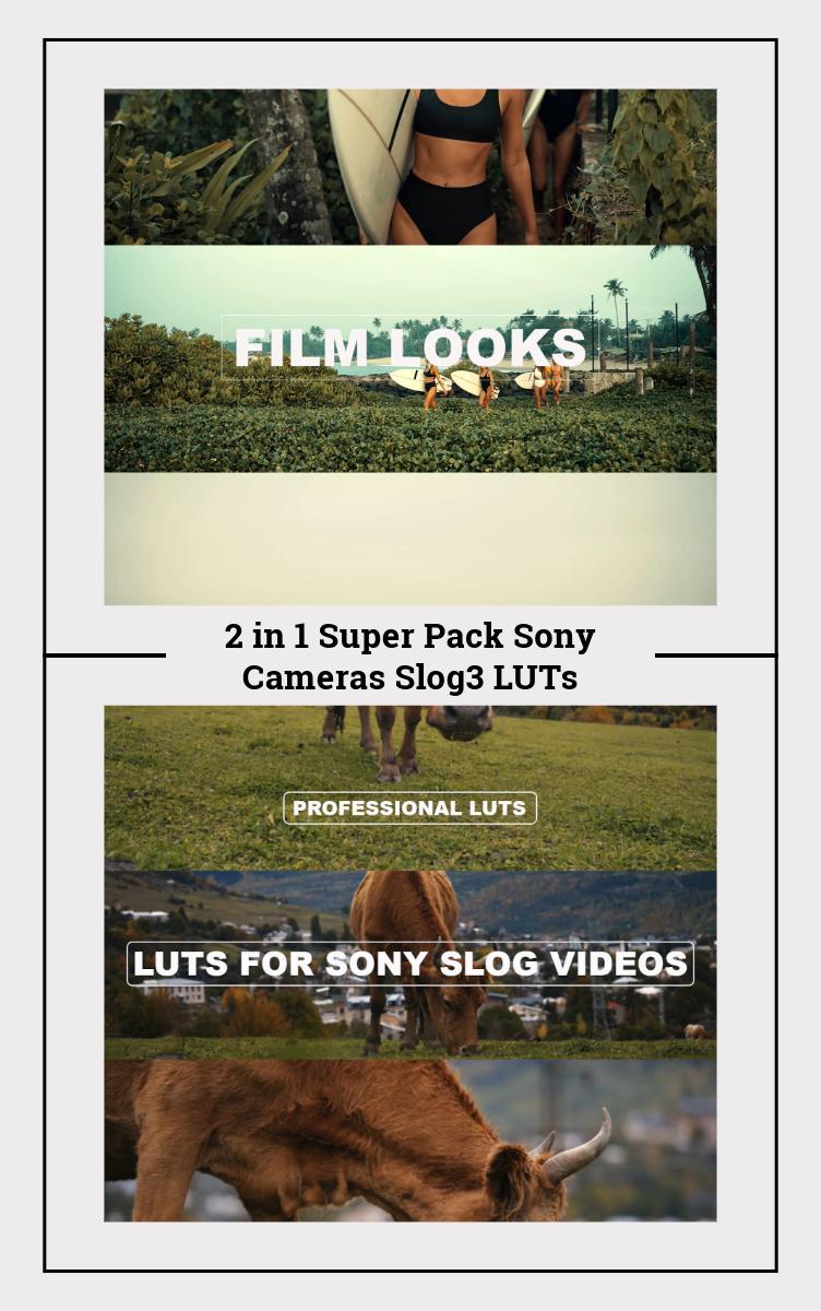 Cinematic LUTs for Sony S-Log3: Color Grading LUT Pack