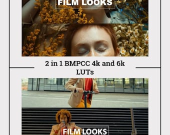 BMPCC 4K/6K Cinematic LUTs: Film Looks for DaVinci, Premiere, Final Cut (Digital Download)