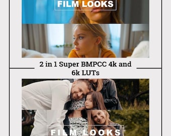 Cinematic LUTs for Blackmagic BMPCC 4K/6K: Pro Color Grading (Instant Download)