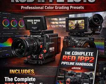 RED Camera IPP2 LUTs + Pipeline Handbook (eBook) + Portfolio Website Template HTML v14826