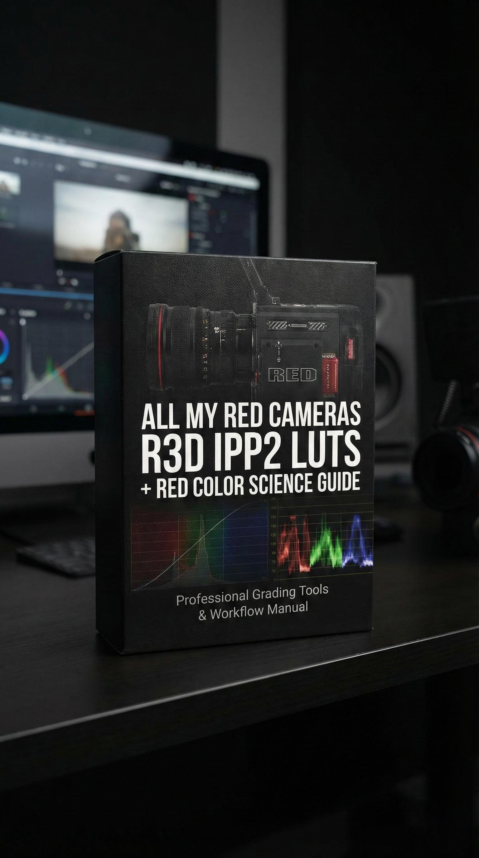 All RED R3D Ipp2 LUTs Bundle and Color Science Guide Professional Cinema Color Grading
