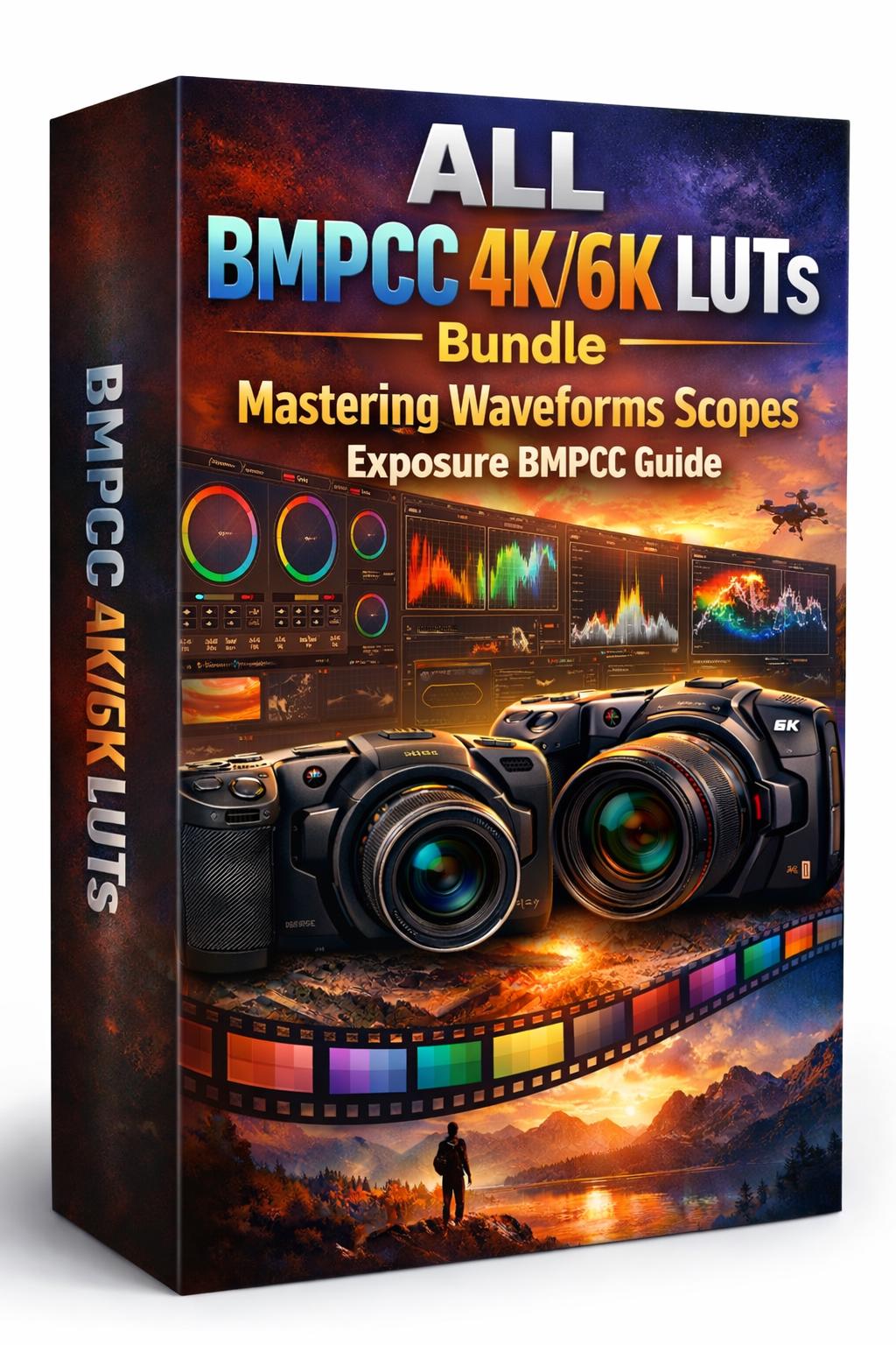 ALL BMPCC 4K/6K Cinematic LUTs Mega Bundle + Waveforms & Exposure Guide for Blackmagic Filmmakers