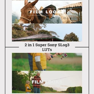 2-in-1 Sony SLog3 LUTs Super Pack - 9 Cinematic Presets for A7S III, FX3, FX30, Rec709, Video Editing