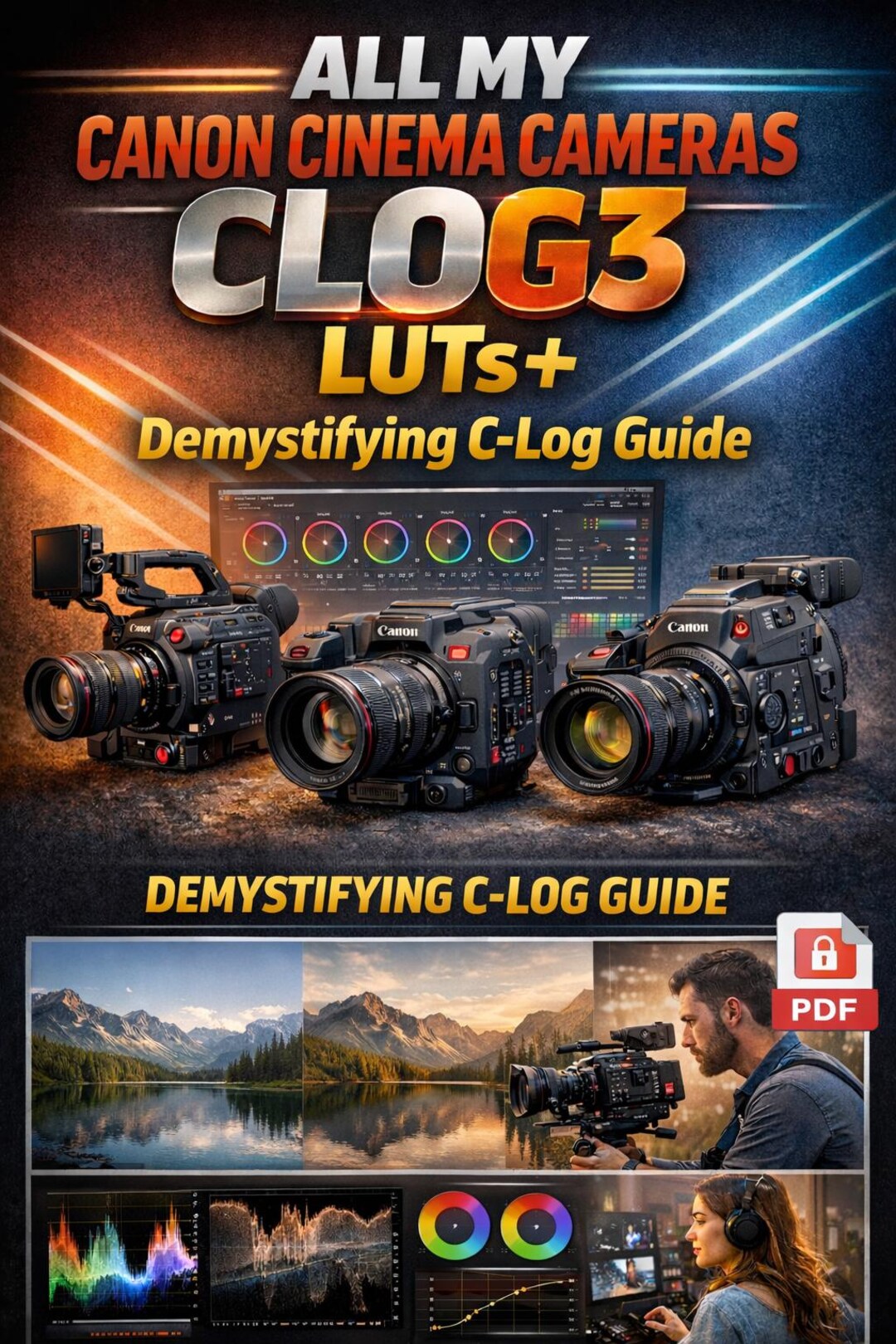 ALL My Canon Cinema Cameras Clog3 Luts + Demystifying C-log Guide - Etsy