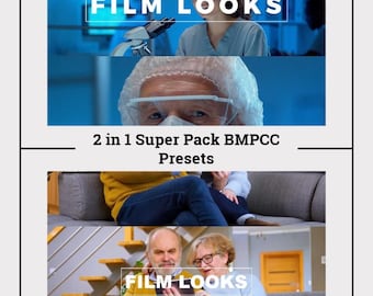 BMPCC 4K/6K Premiere Pro Presets: 10 Cinematic Film Looks + Website Template HTML(Digital Download)