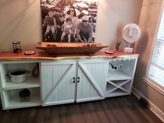 Reclaimed Live Edge Bar Etsy