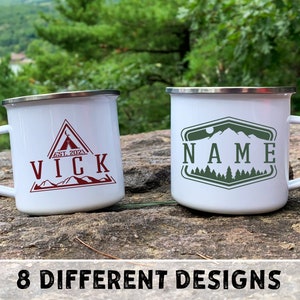 Personalized Campfire Badge Mugs