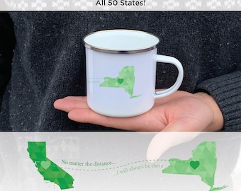Personalized Campfire Mugs- Long Distance, Long Distance Gift