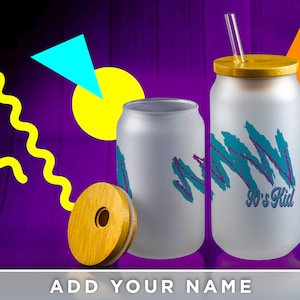 Custom Retro- 90's Cup, Custom Soda Cans Mugs, Custom 90's Kid Glass