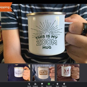 Personalized Work From Home Mugs, Personalized Zoom Coffee Mug, Isolation Coffee Mugs