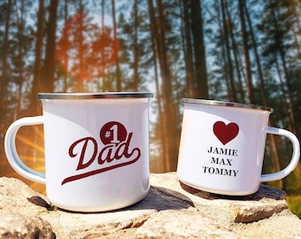 Number 1 Dad Campfire Mugs, Father&#39;s Day Gift, Gift for dad, Dad&#39;s Gift, Special Father&#39;s Day Gift