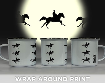 Customizable First Animation-Inspired Enamel Mug - Add Name & Choose Color