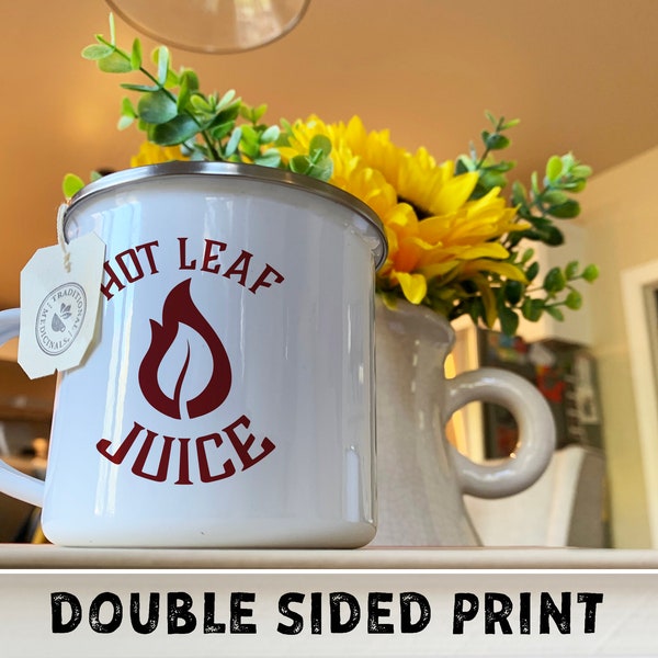 Tasses personnalisées Hot Leaf Juice pour feu de camp