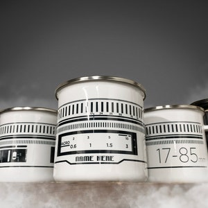 Photographer Camera Lens Campfire Mugs